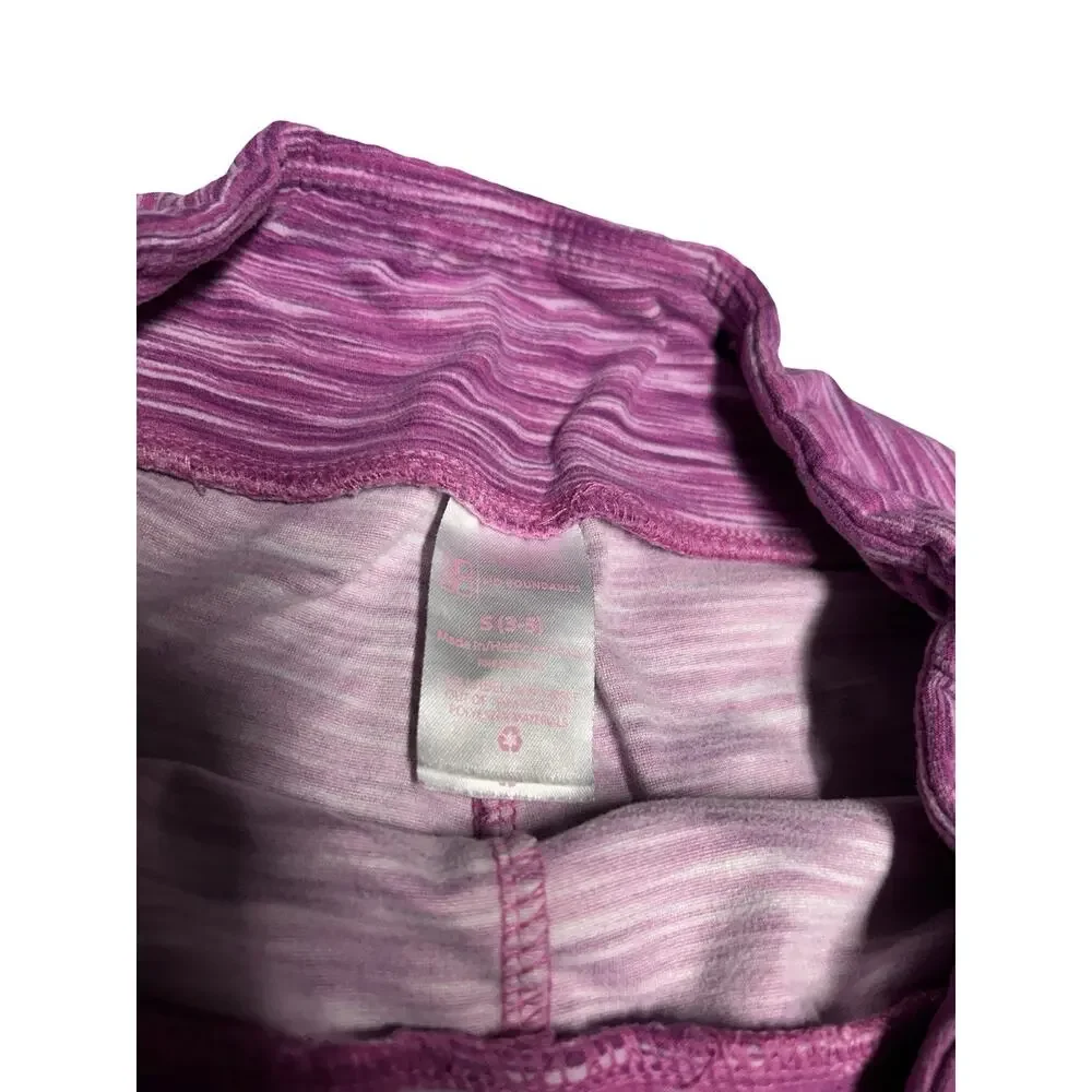 No Boundaries Girls Pink Space Dye Bike Shorts Size S 3-5 Stretch Casual Active